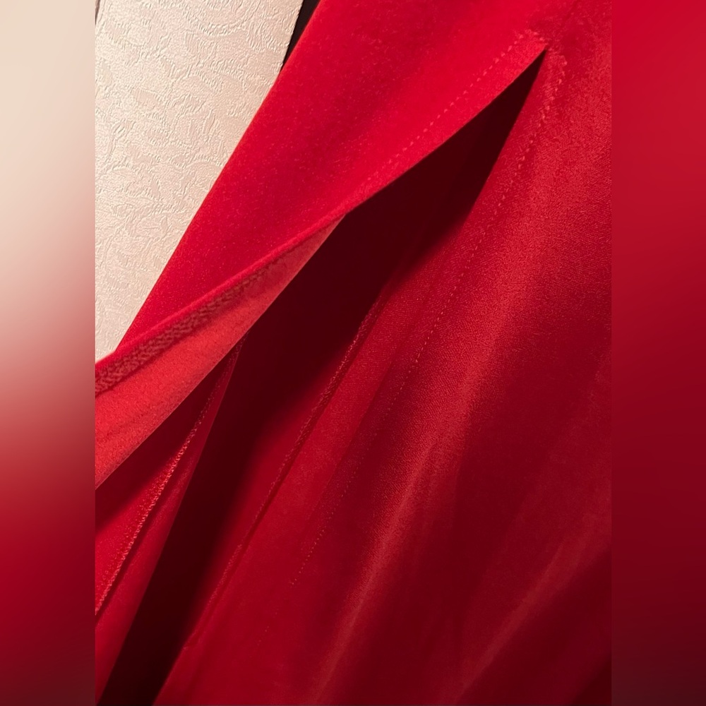 WINDSOR Red Ruffled-Off The Shoulder Dress - Picture 8 of 9